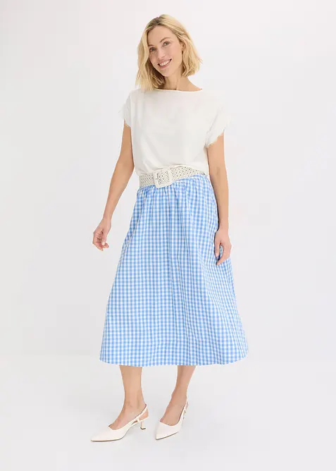 Viscose shirt met kant, bonprix