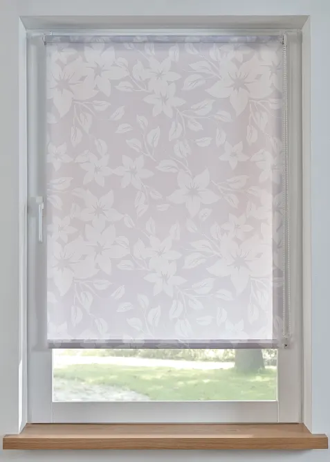 Verduisterend rolgordijn met bloemmotief, bonprix