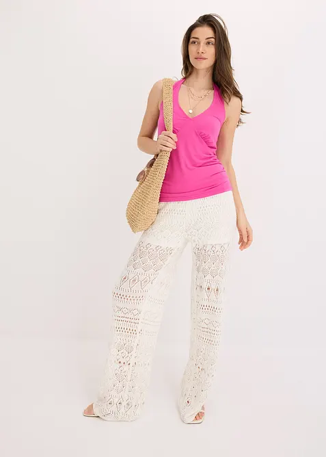 Top met halternek en diep decolleté, bonprix