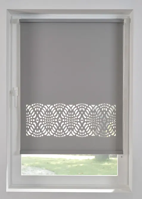 Verduisterend rolgordijn met sierrand, bonprix