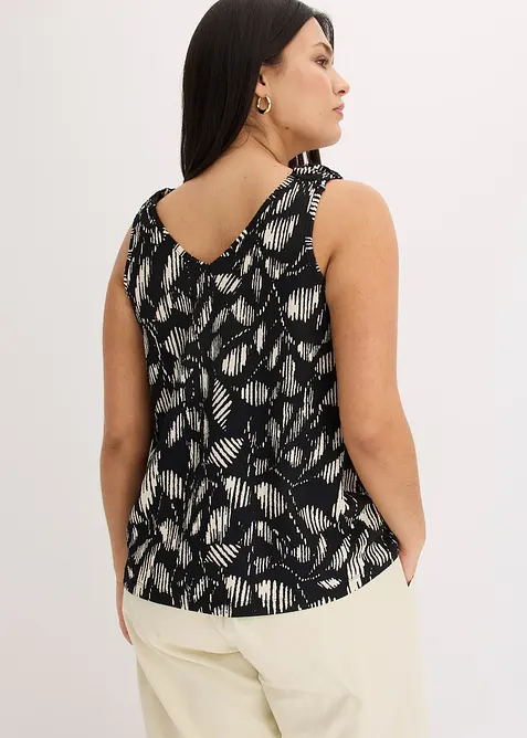 Gedessineerde top van gestructureerde jersey, bonprix