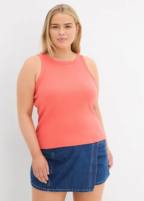 Geribde tanktop, bonprix