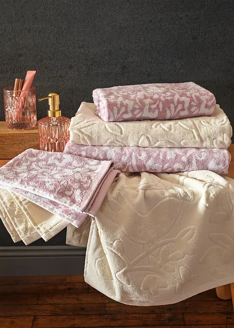 Handdoek met reliëfstructuur, bonprix