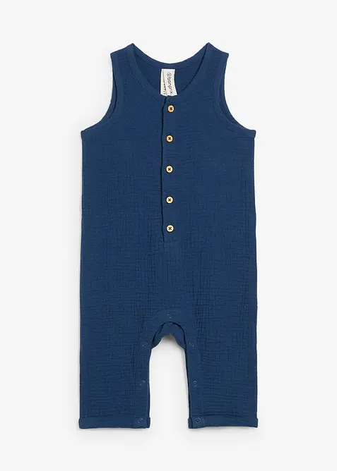 Baby mousseline jumpsuit van katoen, bonprix