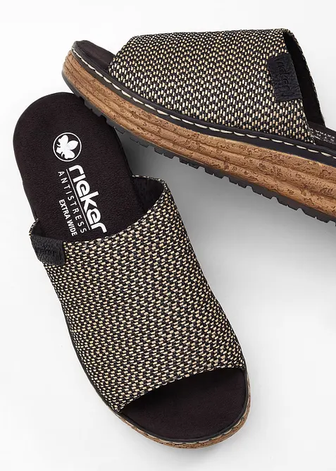 Rieker slippers met sleehak, Rieker