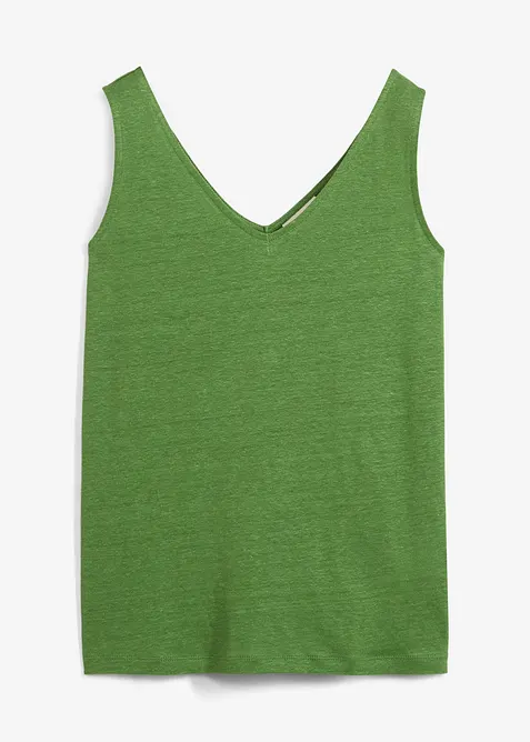 Linnen tanktop, bonprix