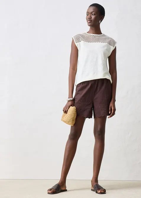 Top van linnen, bonprix