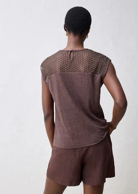 Top van linnen, bonprix