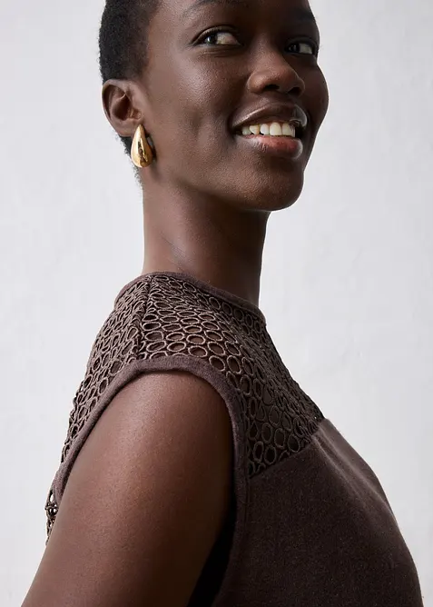 Top van linnen, bonprix