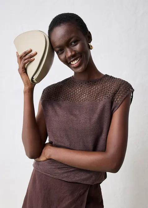 Top van linnen, bonprix