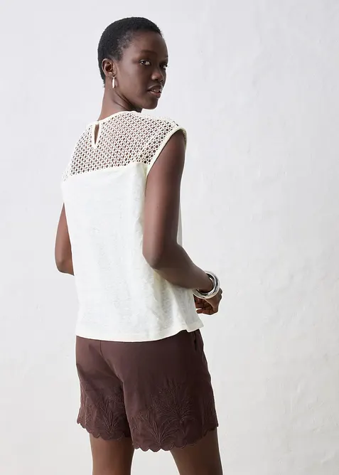 Top van linnen, bonprix