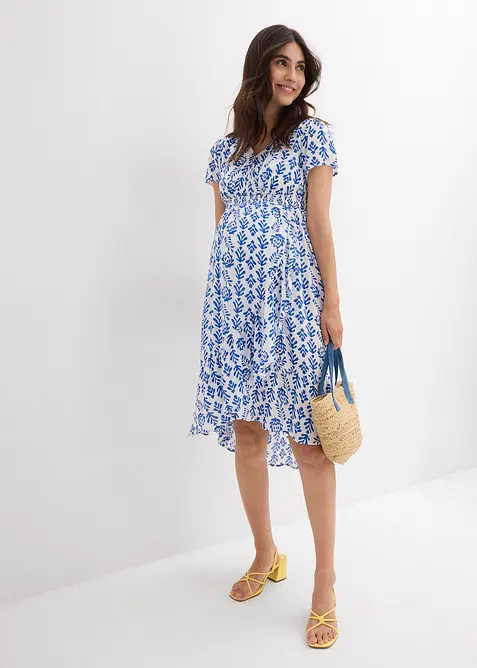 2-in-1 zwangerschaps- en borstvoedingsjurk van vloeiende viscose, bonprix