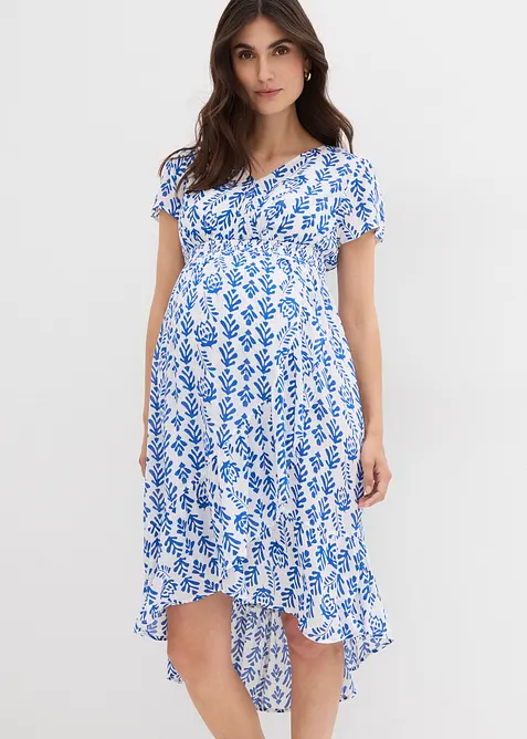 2-in-1 zwangerschaps- en borstvoedingsjurk van vloeiende viscose, bonprix