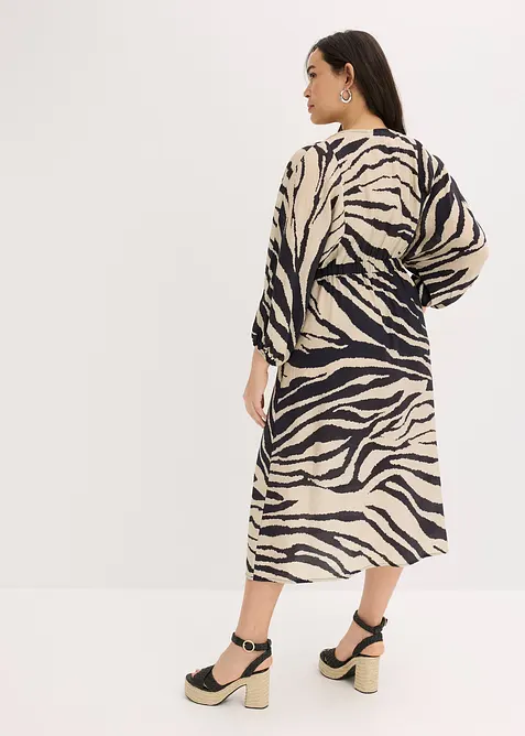 Midi jurk van soepele viscose, bonprix