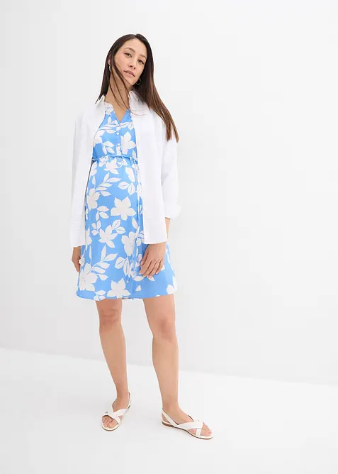 2-in-1 zwangerschapsjurk van vloeiende viscose, bonprix