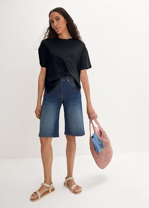 Oversized shirt met print achter, bonprix