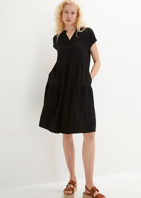 Knielange tuniekjurk van viscose, bonprix