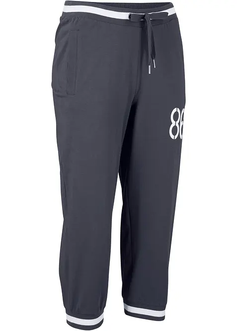 3/4 joggingbroek in een katoen-wolmix, bonprix