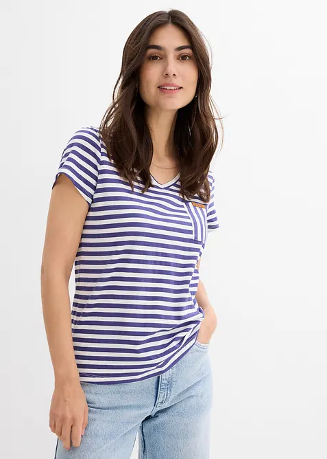 T-shirt, gestreept, bonprix