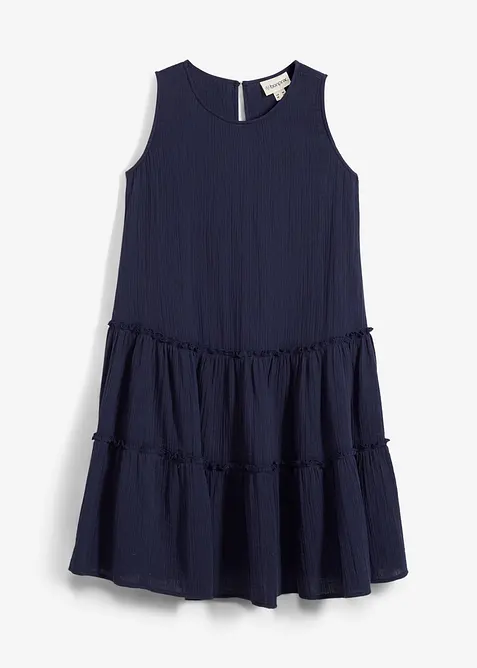 Midi jurk van luchtige mousseline, bonprix