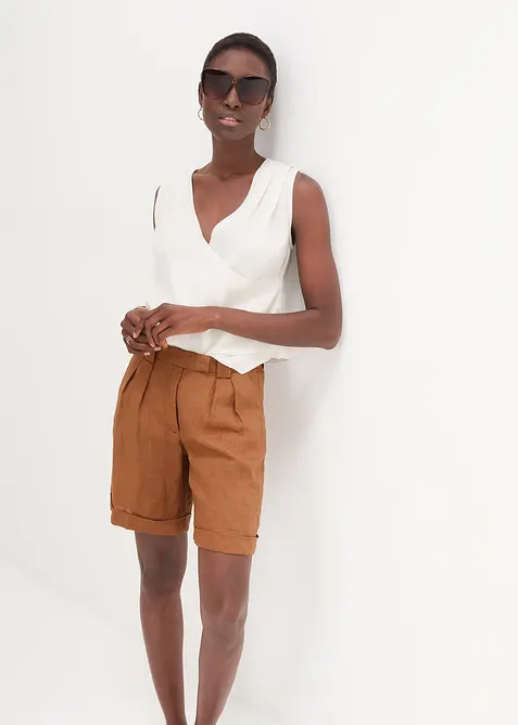 Linnen bermuda, bonprix