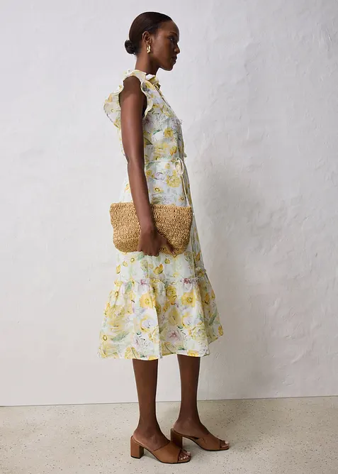 Maxi jurk van ranie met een elegante bloemenprint, bonprix