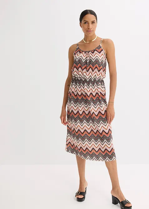 Jurk met spaghettibandjes, bonprix