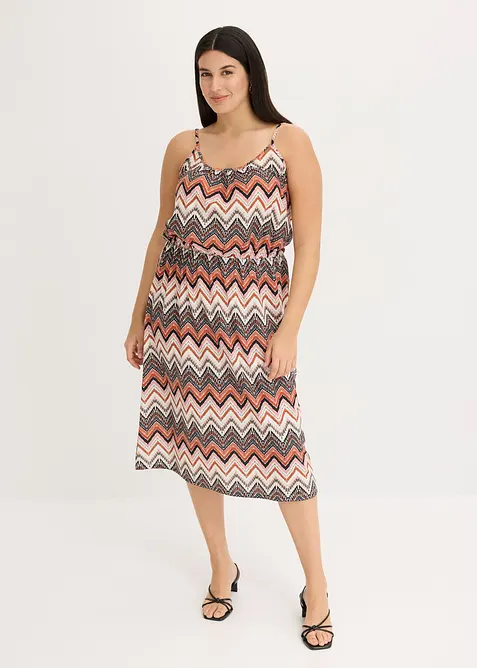 Jurk met spaghettibandjes, bonprix