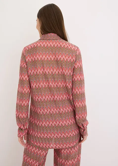 Lange blouse in gehaakte look, bonprix