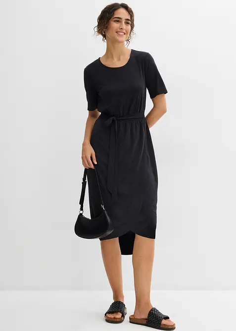 Aansluitende jersey jurk in een soepele viscosemix, bonprix