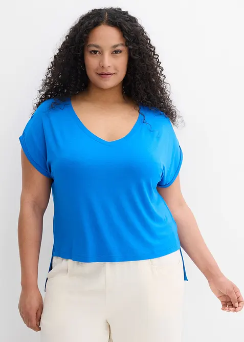 Oversized shirt van soepele viscosemix, bonprix