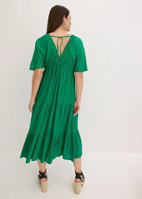 Midi jurk van soepele viscose, bonprix