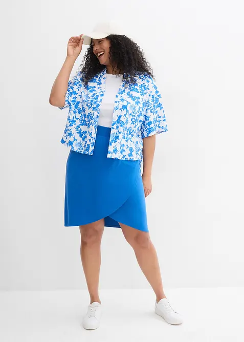 Jersey rok gemaakt van een vloeiende viscosemix, bonprix