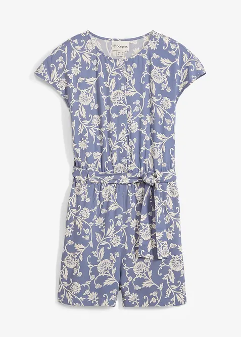 Korte jumpsuit van vloeiende viscose, bonprix