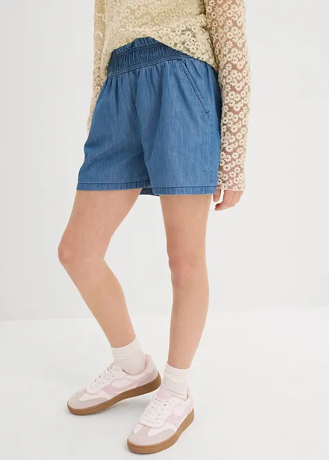 Slip-on shorts van puur katoen, bonprix