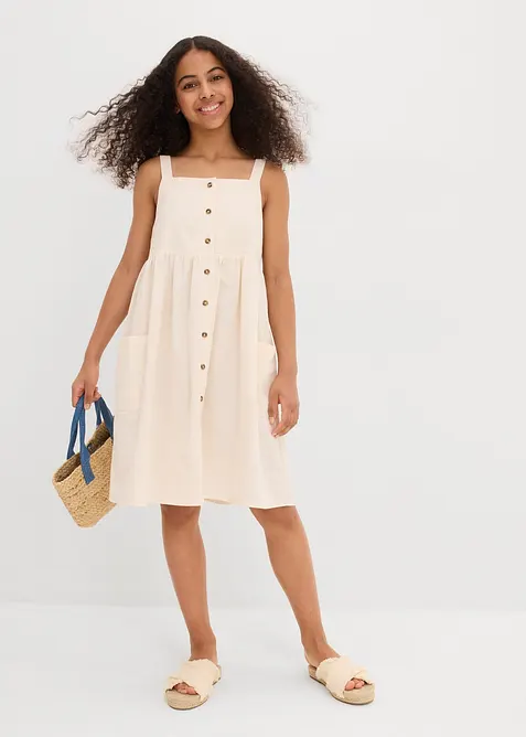 Jurk met spaghettibandjes, bonprix