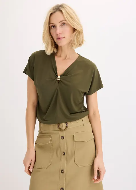 Shirt met een decoratieve ring, bonprix