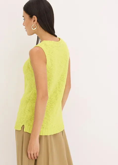 Gebreide top van katoen, bonprix