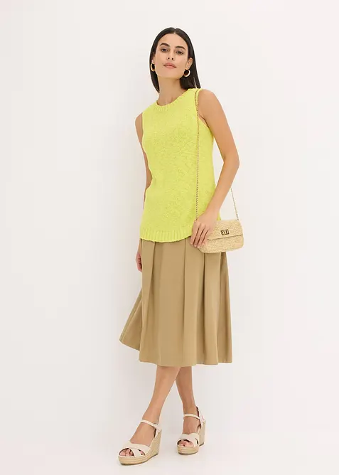 Gebreide top van katoen, bonprix