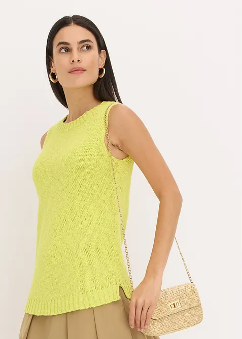 Gebreide top van katoen, bonprix