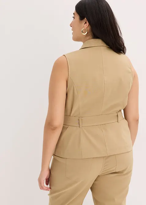 Gilet met riem, bonprix