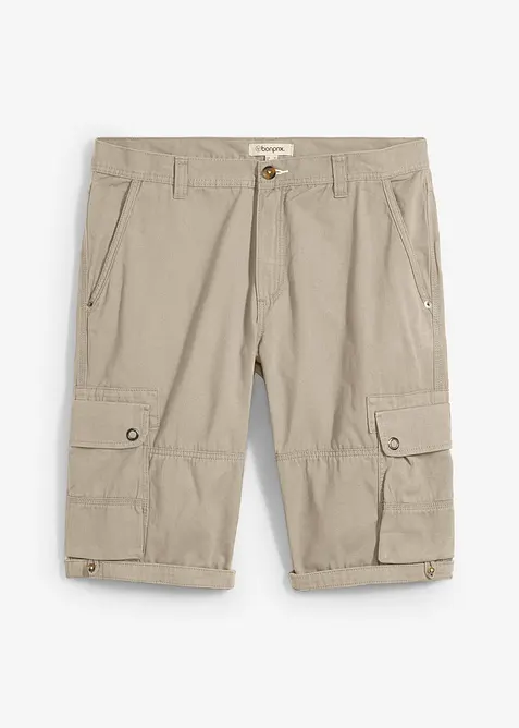 Cargo bermuda van katoen, regular fit, bonprix