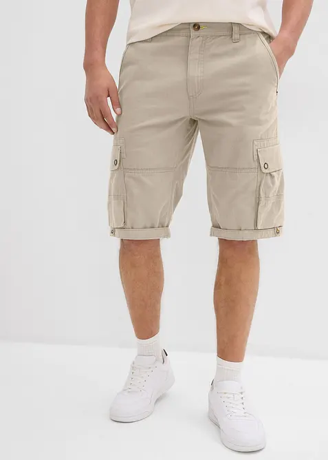 Cargo bermuda van katoen, regular fit, bonprix