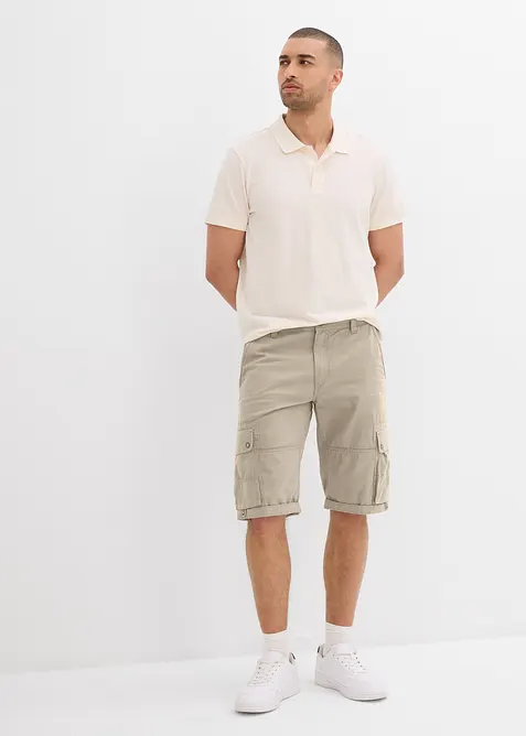 Cargo bermuda van katoen, regular fit, bonprix