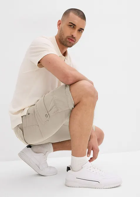Cargo bermuda van katoen, regular fit, bonprix