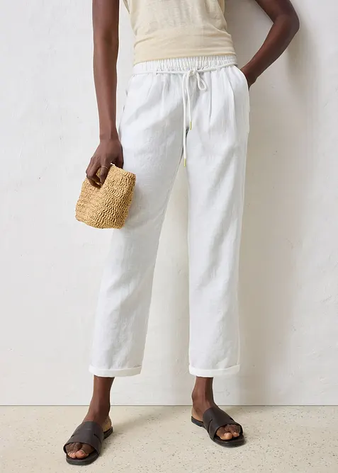 Instapbroek van puur linnen, bonprix