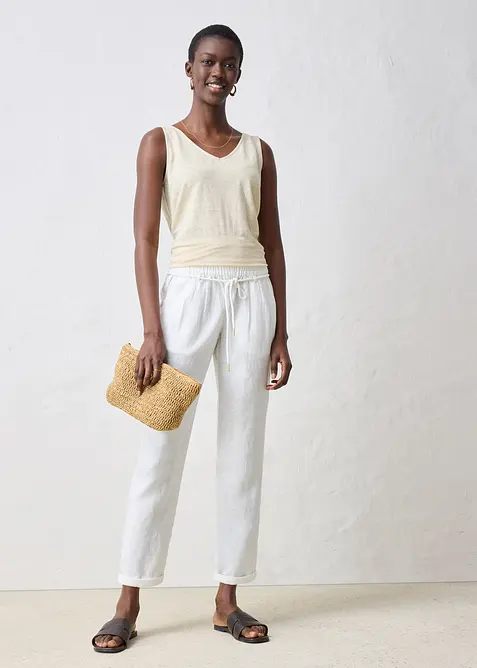 Instapbroek van puur linnen, bonprix