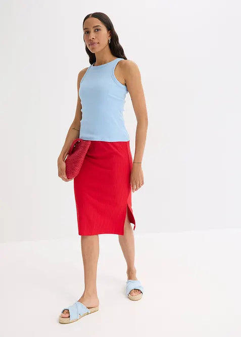 Geribde tanktop, bonprix