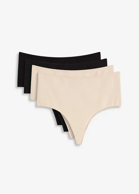Maxi string high waist (set van 4), bonprix