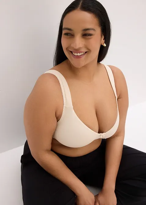 Niet-gevulde T-shirt bh met beugels en biologisch katoen (set van 2), bonprix